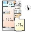 パルティールⅡ・桜香の間取図