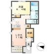 仮)水戸市姫子1丁目新築アパートの間取図