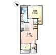 岡崎市六名東町新築アパート(東側)の間取図
