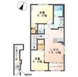 東松山市山崎町　アパートⅤ期新築工事の間取図