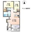 木曽川町黒田字奥屋敷新築アパートの間取図