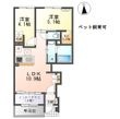 木曽川町黒田字奥屋敷新築アパートの間取図