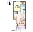 (仮称)ユニヴァリィⅡ乃木福富の間取図