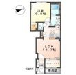 (仮)東田中新築アパートの間取図