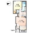 (仮)東田中新築アパートの間取図