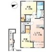 (仮)東田中新築アパートの間取図