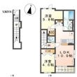 吉川市吉川美南アパート新築工事(仮の間取図