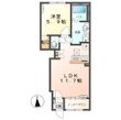 つくば市大曽根新築アパート①の間取図