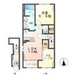 つくば市大曽根新築アパート①の間取図