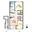 つくば市大曽根新築アパート①の間取図