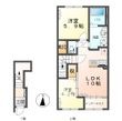つくば市大曽根新築アパート①の間取図
