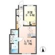 つくば市大曽根新築アパート②の間取図