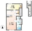 つくば市大曽根新築アパート②の間取図