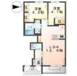 仮)原町2丁目新築アパートの間取図