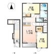 堺市美原区南余部新築アパートの間取図