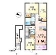 仮)守山区上志段味中屋敷新築アパートの間取図