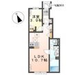 仮）牛久市田宮町新築アパートの間取図