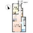 仮）牛久市田宮町新築アパートの間取図