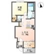 仮)小牧市東田中新築アパートの間取図