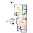 仮)江南市前飛保町 新築アパートの間取図