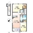 【新築】植田山賃貸アパートの間取図
