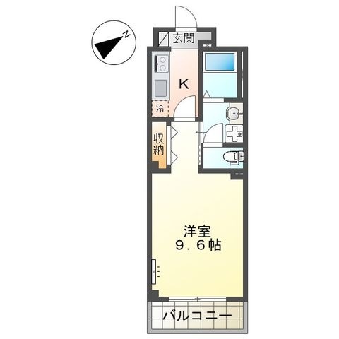 拡大写真:仮)西区五才美町新築マンション 2階206の間取り