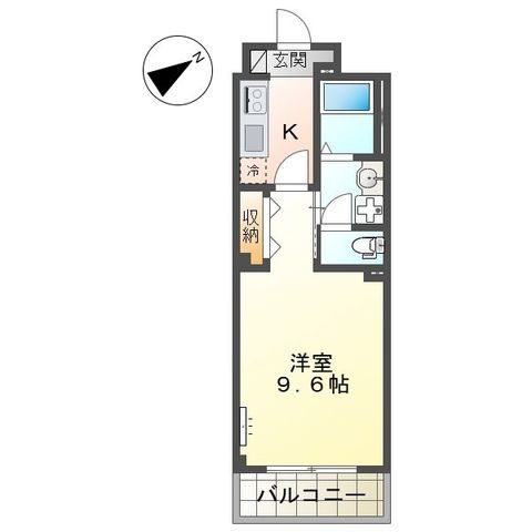 拡大写真:仮)西区五才美町新築マンション 3階302の間取り
