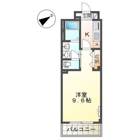 拡大写真:仮)西区五才美町新築マンション 3階303の間取り
