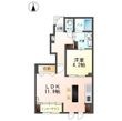 （仮）岡谷市長地源アパートの間取図
