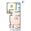 (仮)大津市大萱2丁目新築アパートの間取図
