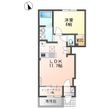 (仮)草津市川原2丁目新築アパートの間取図