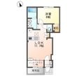 (仮)草津市川原2丁目新築アパートの間取図