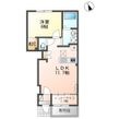 (仮)草津市川原2丁目新築アパートの間取図