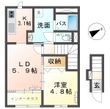 新潟市江南区鵜ノ子3丁目新築アパートの間取図