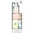 (仮)草津市草津3丁目新築アパートの間取図