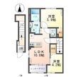 新発田市富塚町2丁目新築アパートの間取図