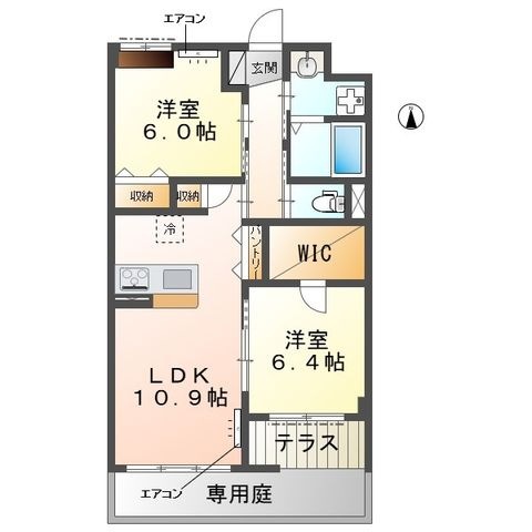 拡大写真:(仮称)流山市駒木マンション 1階103の間取り