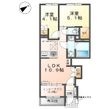 長久手市岩作東中新築アパートの間取図