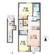 仮）ひたちなか市勝倉新築アパートＡ棟の間取図