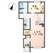 日高市武蔵高萩 アパートⅡ期新築工事の間取図
