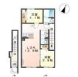 日高市武蔵高萩 アパートⅡ期新築工事の間取図