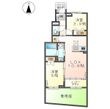 岐阜市薮田西O様2期新築アパートの間取図