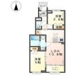 岐阜市芋島F様新築アパートA棟の間取図