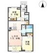 岐阜市芋島F様新築アパートA棟の間取図