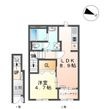 北区今羽町アパート新築工事の間取図