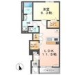 (仮)土佐山田町新築アパートの間取図
