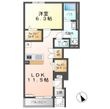 (仮)土佐山田町新築アパートの間取図