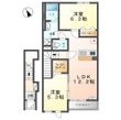 (仮)土佐山田町新築アパートの間取図