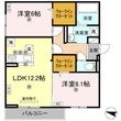 レジデンスクオーツ西町の間取図