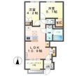 ルミナス四箇田の間取図